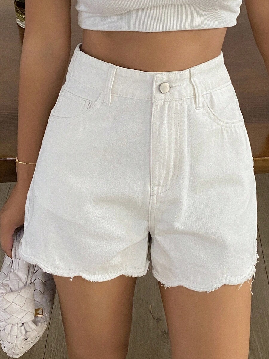 Женские свободные повседневные – обзор и цена Shorts Denim Frayed