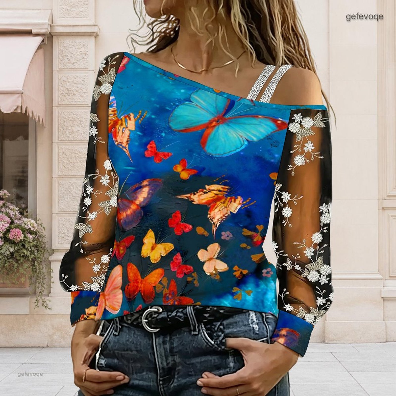 Женская блузка с открытыми пле – обзор и цена Blouse Off Shoulder