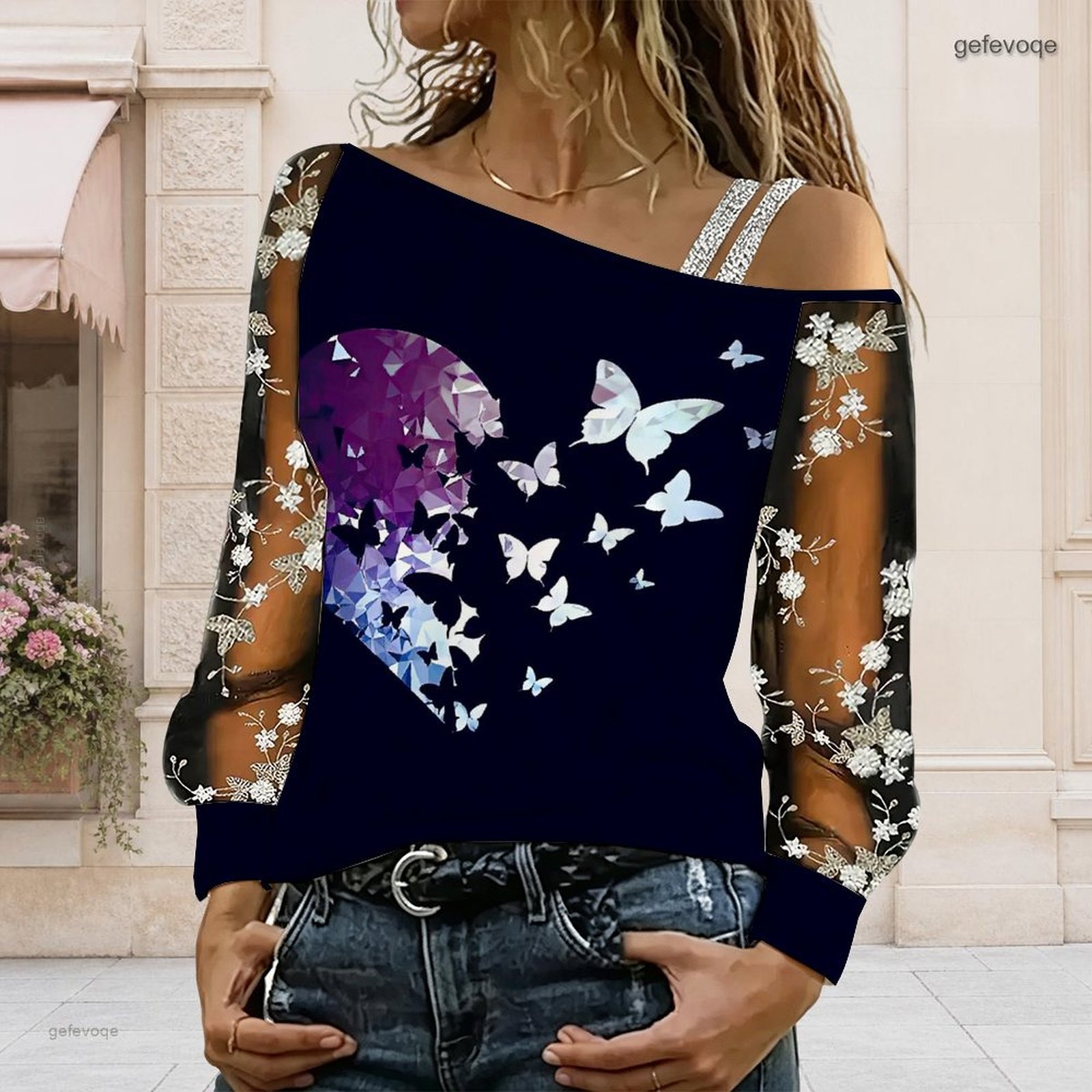 Женская блузка с открытыми пле – обзор и цена Blouse Off Shoulder