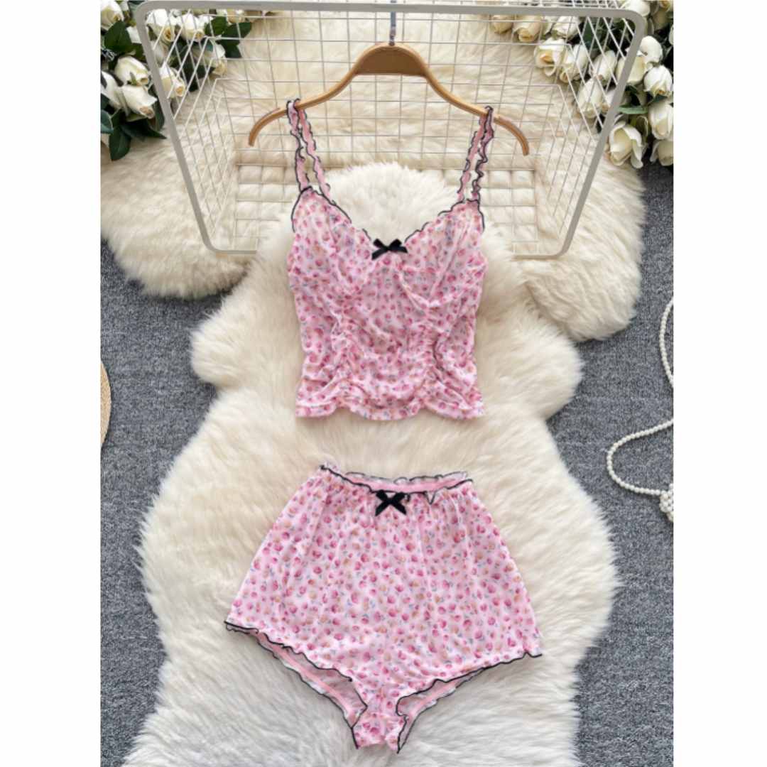 Женские милые домашние костюмы – обзор и цена Romper Floral Print