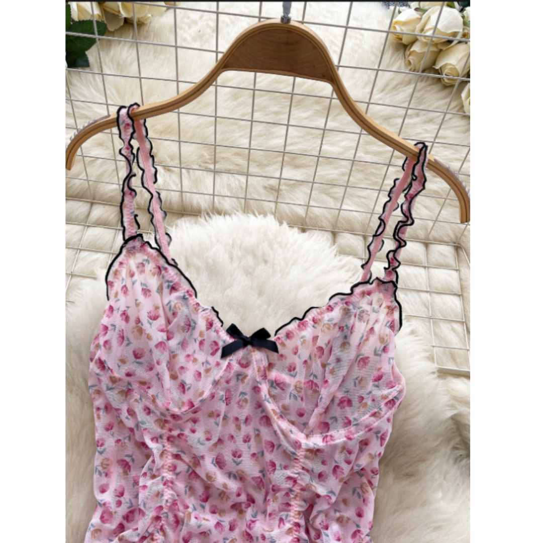 Женские милые домашние костюмы – обзор и цена Romper Floral Print