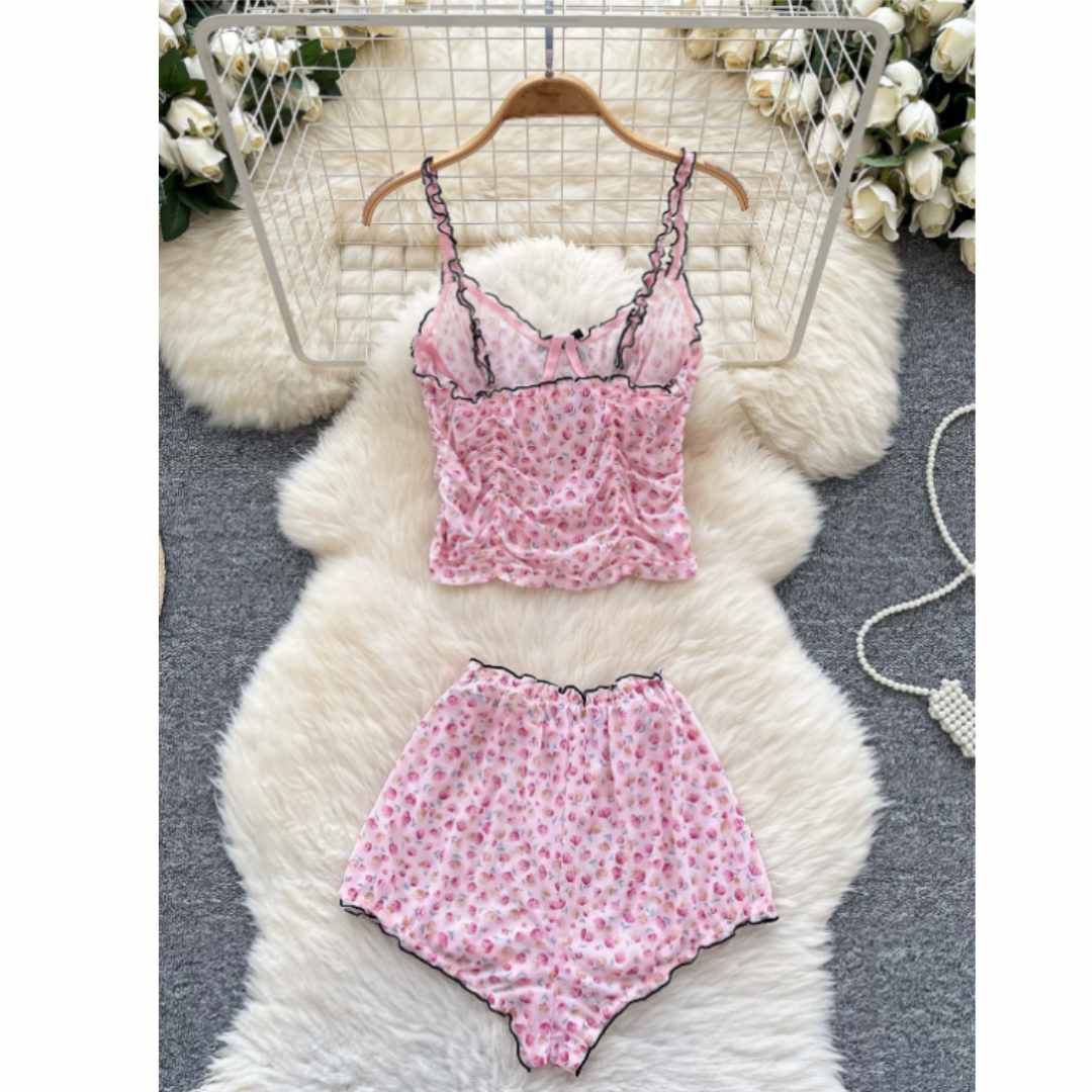 Женские милые домашние костюмы – обзор и цена Romper Floral Print